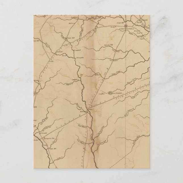 Cartão Postal Distrito de Chesterfield, Carolina do Sul (Frente)