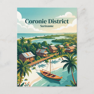 Cartão Postal Distrito de Coronie Suriname