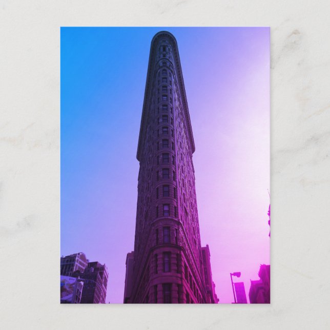 Cartão Postal Distrito de Flatiron, Nova Iorque, NY (Frente)