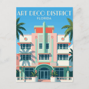 Cartão Postal Distrito Histórico Art Déco EUA