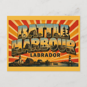 Cartão Postal Distrito Histórico de Battle Harbour Labrador