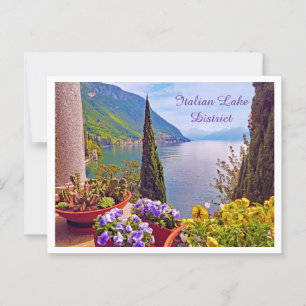 Cartão Postal Distrito lago italiano