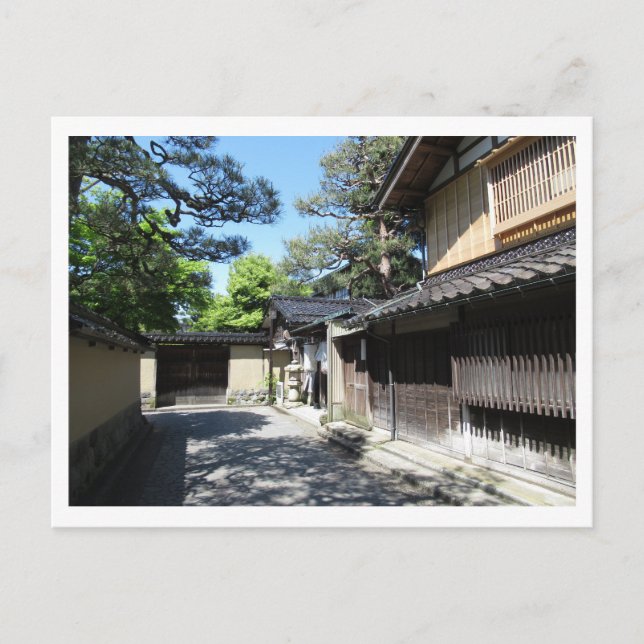 Cartão Postal Distrito Samurai de Nagamachi: Kanazawa (Frente)