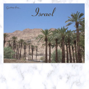 Cartão Postal Distrito Sul de Ein Gedi Israel