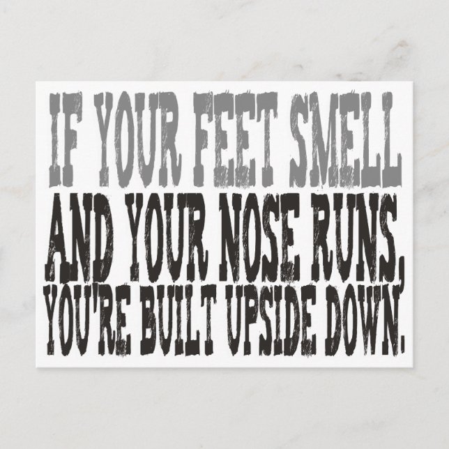 Cartão Postal Dito engraçado (Frente)