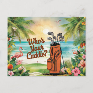 Cartão Postal Dito engraçado de golfe na Flórida para jogador de