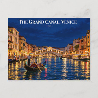 Cartão postal diurno dos canais de Veneza