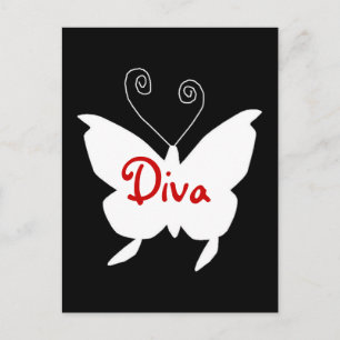 Cartão Postal Diva Butterfly I