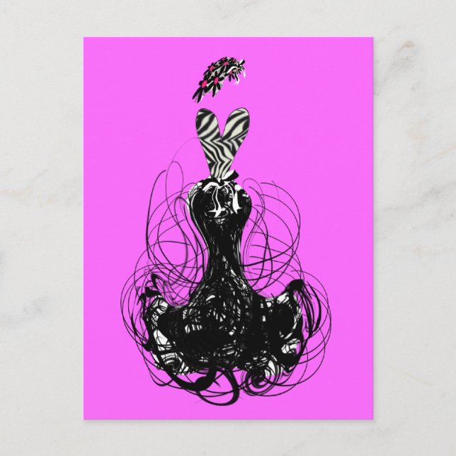 Cartão Postal Diva da moda - Personalizado - Personalizado (Frente)