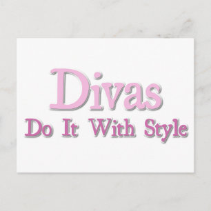 Cartão Postal Divas Faça Com Estilo