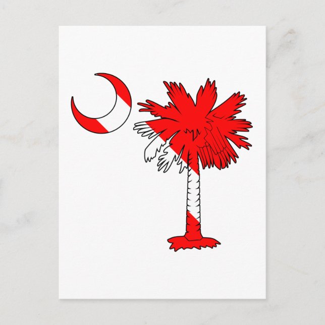 Cartão Postal Dive Flag Palmetto (Frente)