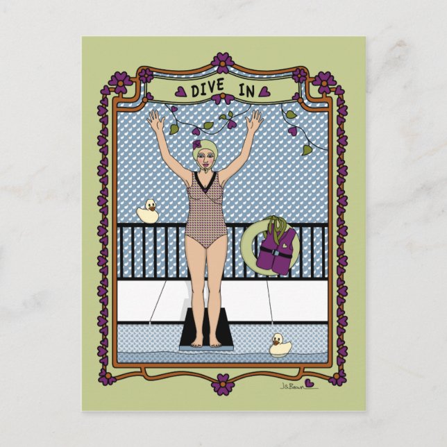Cartão Postal Dive In_A_ Postcard (Frente)
