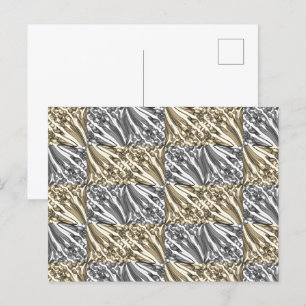 Cartão Postal Diversão de bolhas puxadas / Preto e Branco / Sepi