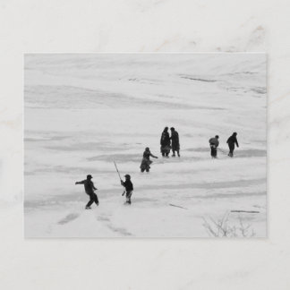 Cartão Postal Diversão de inverno