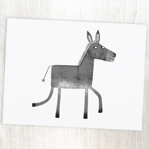 Cartão Postal Diversão Donkey