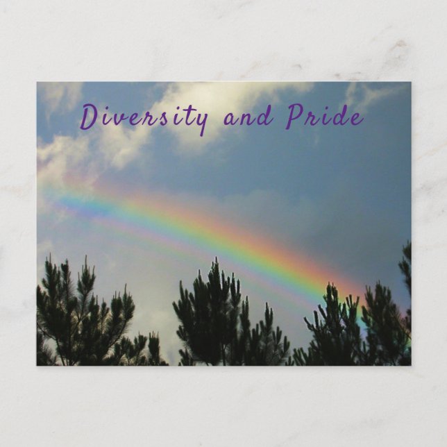 Cartão Postal Diversity and Pride Postcard (Frente)