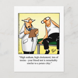 Cartão Postal Divertido de Recuperação com Humor