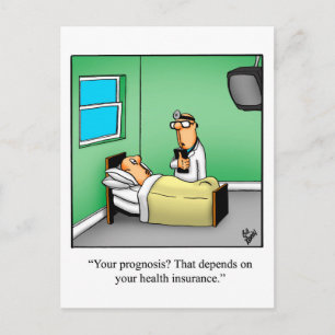 Cartão Postal Divertido de Recuperação com Humor