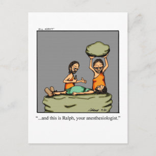 Cartão Postal Divertido de Recuperação com Humor