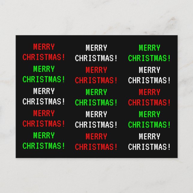 Cartão Postal Divertido, Jogo Clássico de Vídeo Parece "NATAL FA (Frente)