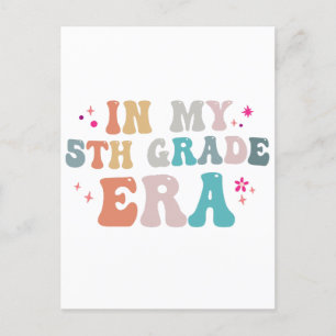 Cartão Postal Divertido Volta às Aulas Na Minha Era da 5ª Série 