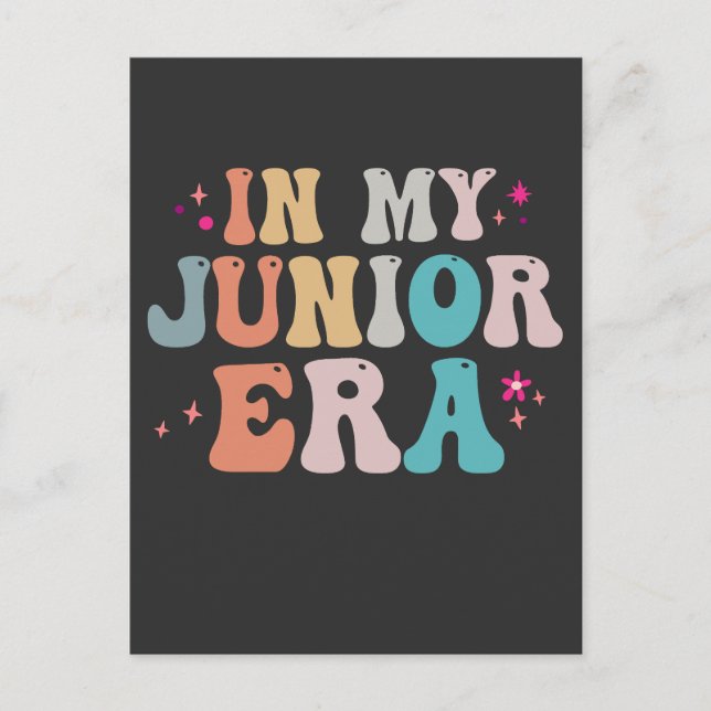 Cartão Postal Divertido Volta às Aulas Na Minha Era Júnior Profe (Frente)