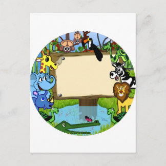Cartão Postal Divertimento com animais
