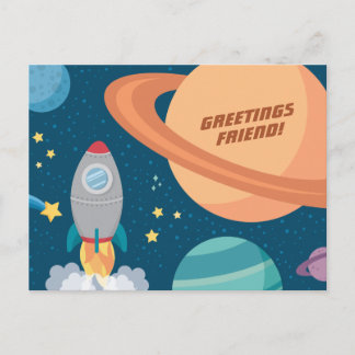 Cartão Postal Divertimento de espaço externo