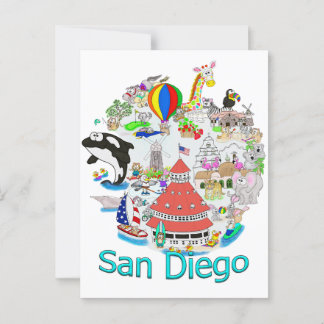 Cartão Postal Divertimento San Diego California