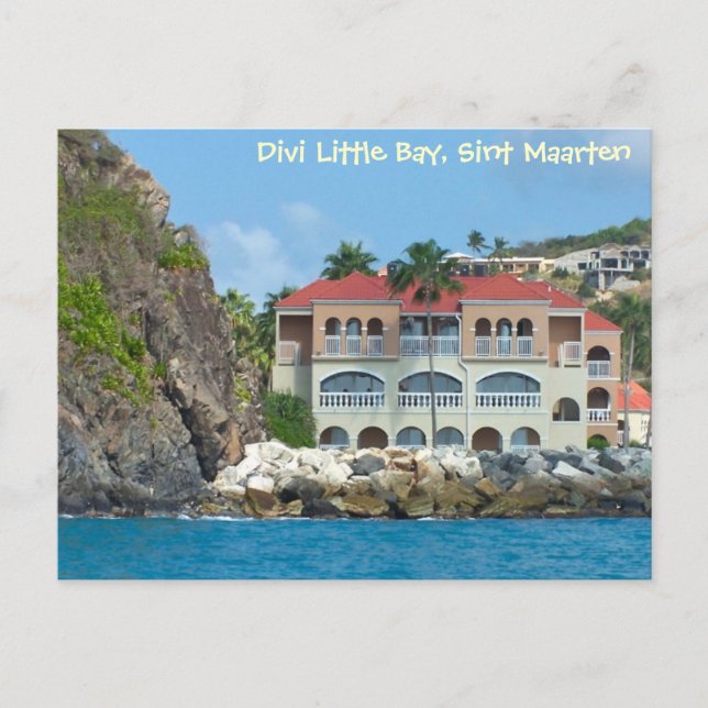 Cartão Postal Divi Little Bay SXM Sint Maarten (Frente)