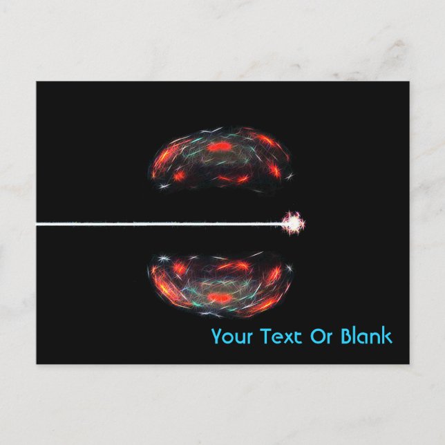 Cartão Postal Dividindo O Atom (Frente)