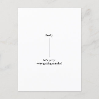 Cartão Postal Divirta Quirky Design Salve a Atualização de Casam