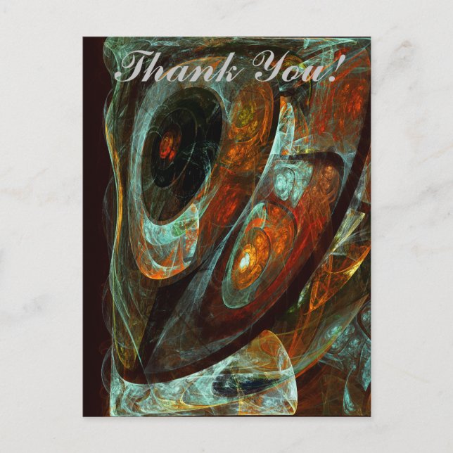 Cartão Postal Divisão de Abstrato de Tempo (Frente)