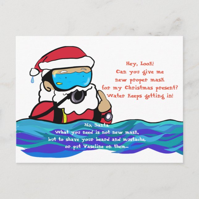 Cartão Postal Divisor Claus ポ ス カ Santa ド (Frente)