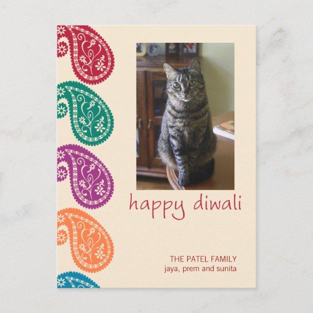 Cartão Postal Diwali Card (Frente)