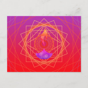 Cartão Postal diwali diya saúda a geografia