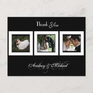 CARTÃO POSTAL DIY COR/ FOTOS DE CASAMENTO OBRIGADO