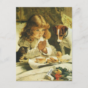 Cartão Postal Dizendo Nossas Orações, Suspense Charles Burton