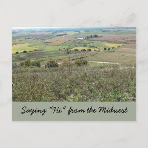 Cartão Postal Dizendo "Oi" do Cartão-postal do Centro-Oeste