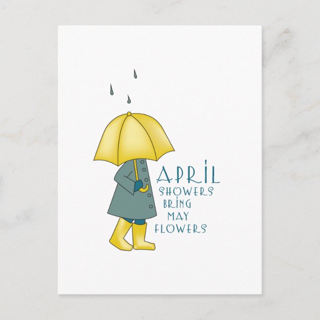 Cartão Postal Dizer da chuva (Frente)