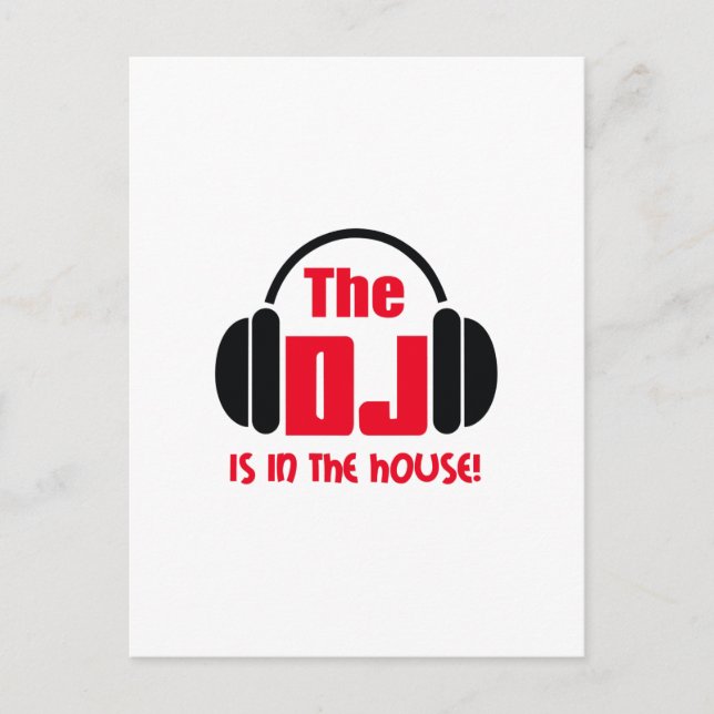CARTÃO POSTAL DJ ESTÁ NA CASA (Frente)