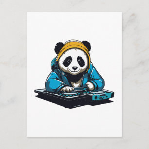 Cartão Postal DJ Kawaii Panda