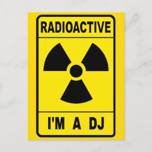 Cartão Postal DJ radioativo