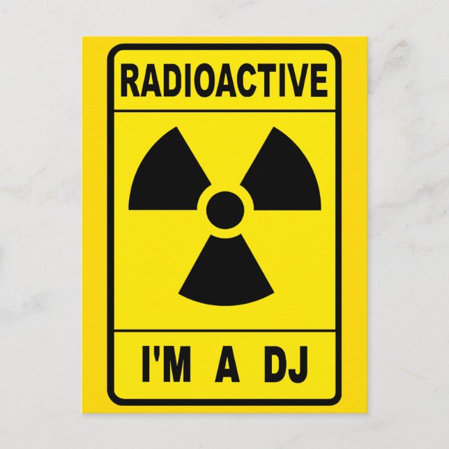 Cartão Postal DJ radioativo (Frente)