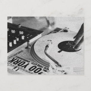 Cartão Postal DJ spinning vinil 2