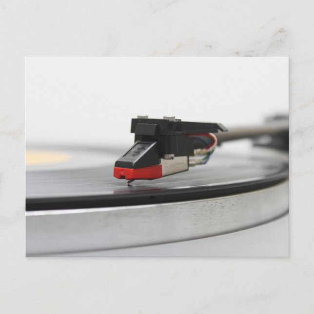 Cartão Postal DJ Vinyl Vintage (Frente)