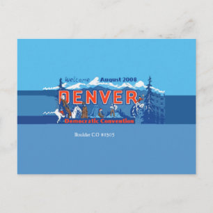 Cartão postal DNC Denver Colorado