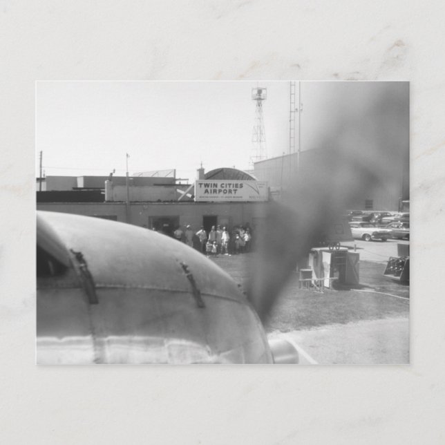 Cartão postal do Aeroporto das Cidades Gêmeas (Frente)