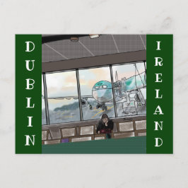 Cartão postal do aeroporto de Dublin Irlanda