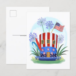 Cartão postal do American Patriotic Hat House